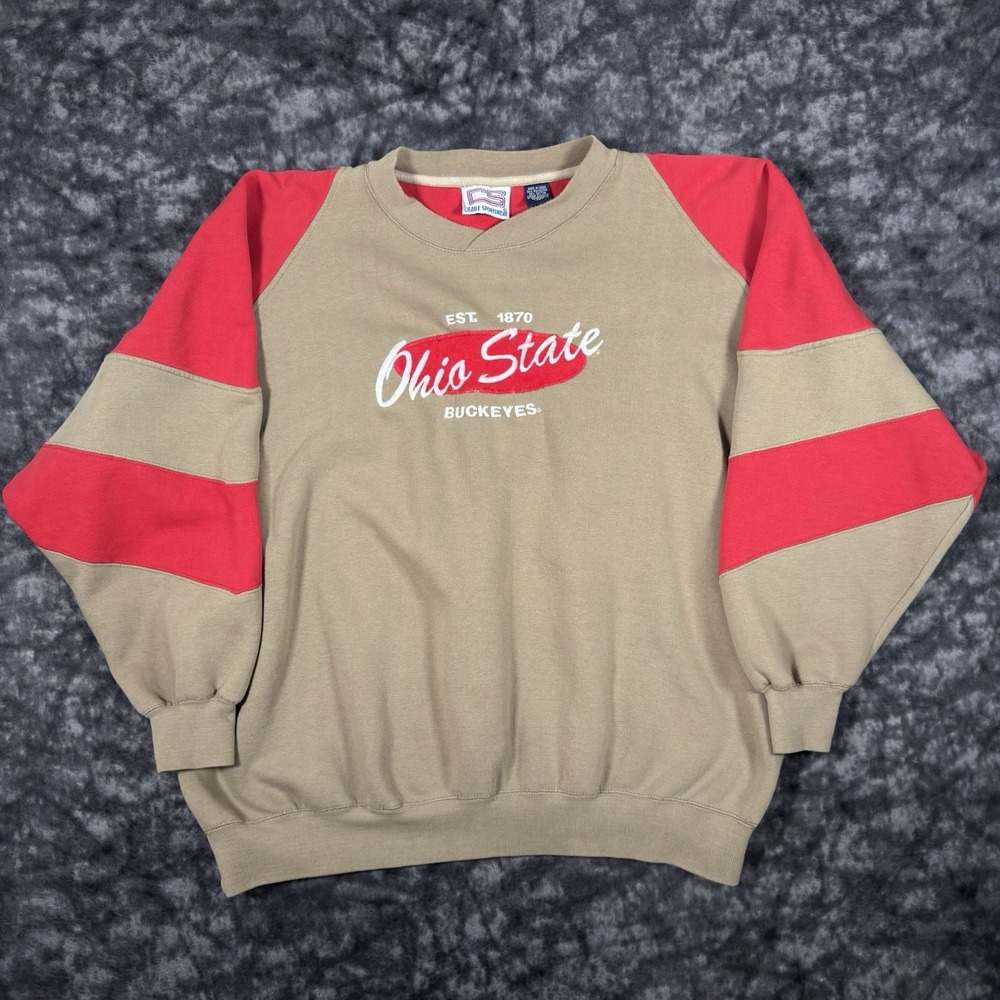 Vintage Ohio State Buckeyes Embroidered Sweatshirt Mens XL Crable Sportswear